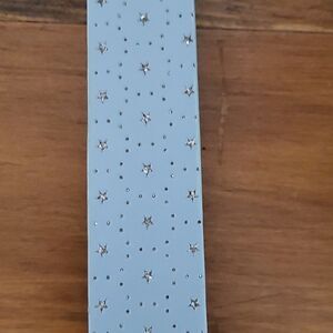 1.5 inch wide starred baby blue belt
